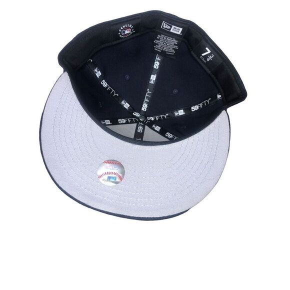 New Era Boston Red Sox Dual Logo 59FIFTY Fitted Hat Cap Size 7 3/4 - Picture 5 of 5